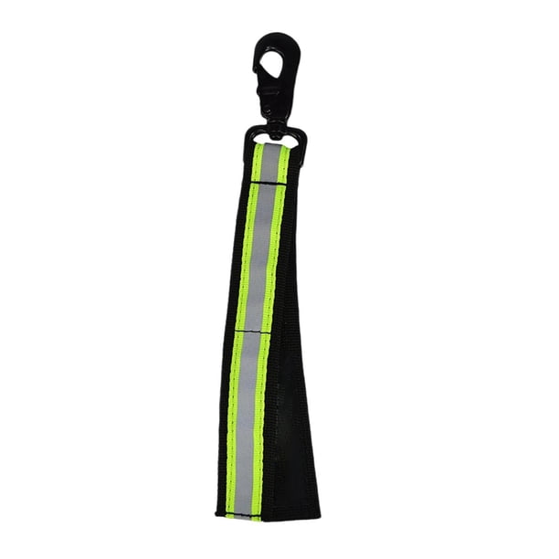 Clip para guantes de bombero, resistente y versátil, para fijar equipos, correa de nailon. Hebilla de hardware verde