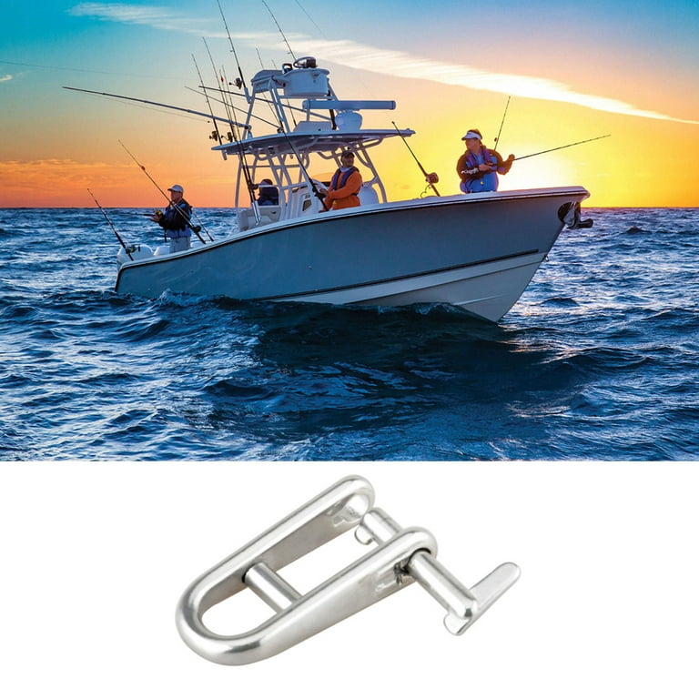 chidgrass D Ring Rigging Clasp Boat Supplies Stainless steel Rustproof  Marine Accessories Handy Installation Convenience 8mm