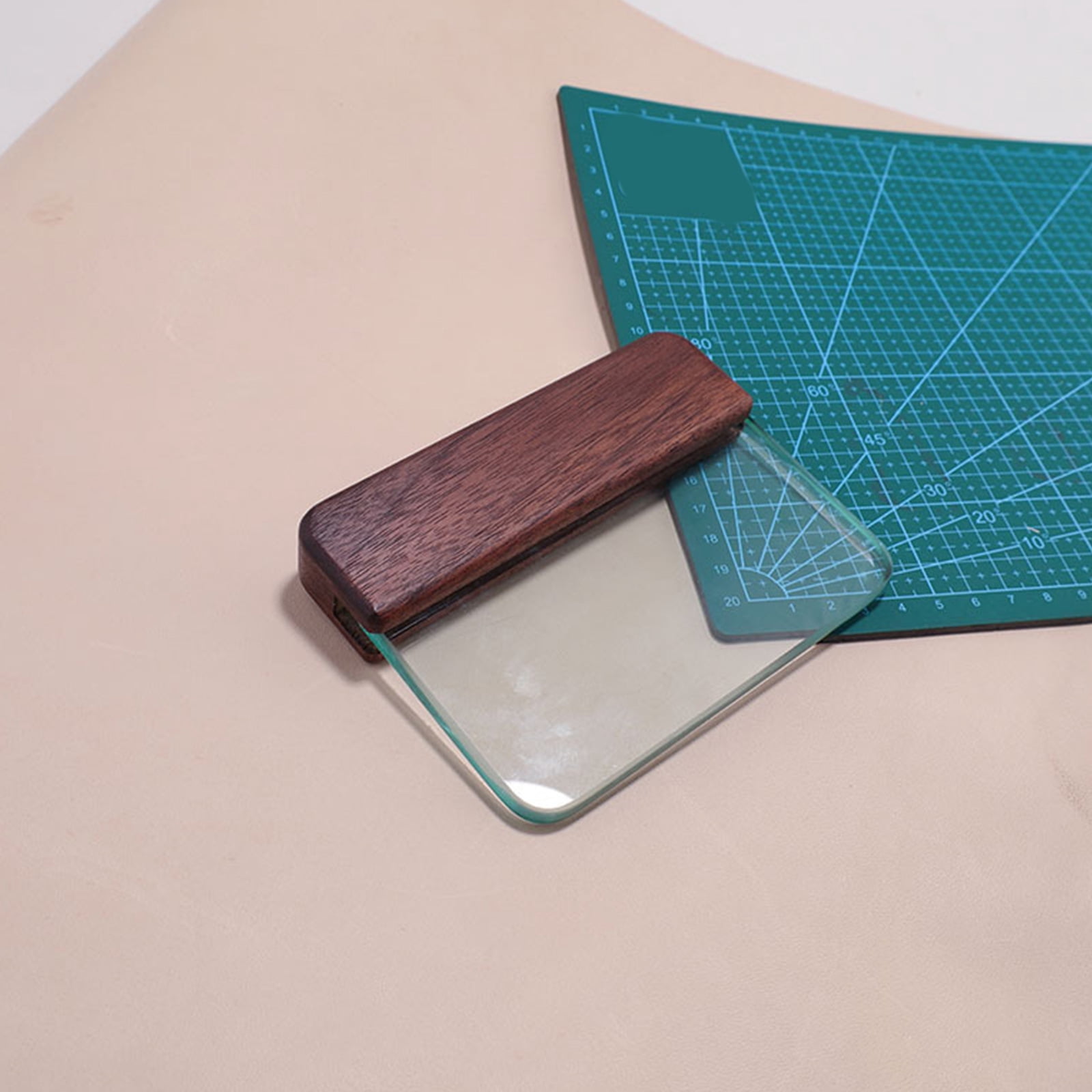Glass Scrapers Tool Leathercraft Glass Slicker Leather Burnishing Tool For Leather Projects And Workshops