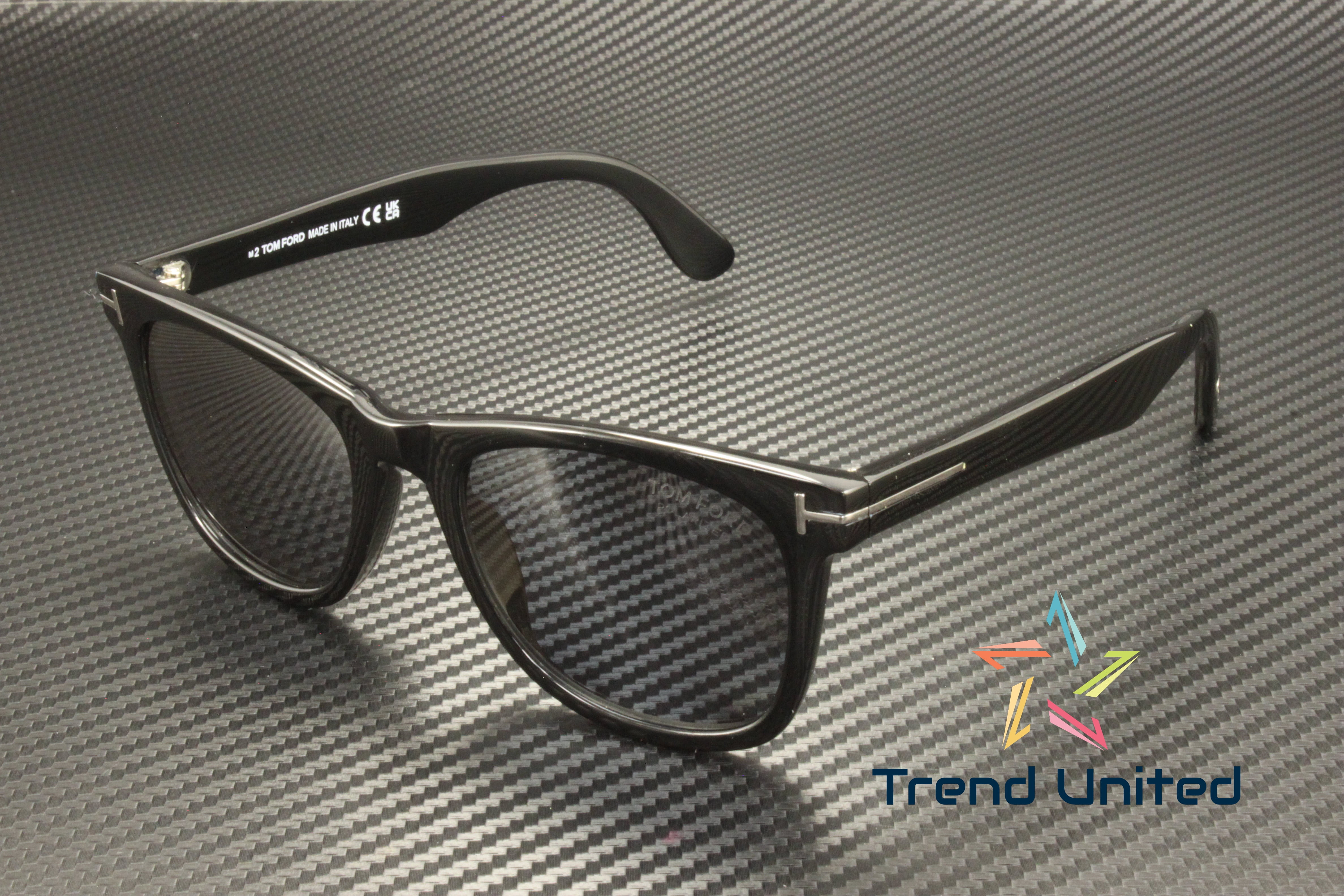 Tom Ford FT 1099 Plastic Mens Square Polarized Sunglasses Black 52mm Adult