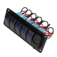 thumbnail image 4 of ON Off Switch Panel, 12V-24V Rocker Switch Panel 5 Gang Dual USB Charger  For Marine For RV For Truck, 4 of 8