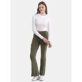 thumbnail image 2 of No Boundaries Mineral Wash Flare Cargo Pants, 31'' Inseam, Women's XXS-XXL, 2 of 4