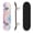 Color 4, variant on 31"x8" Cute Pink Bow Flower Complete Skateboard for Beginners Hearts Skates whimsical art 7 Layer Maple Deck Double Kick Kids Skateboard with 85A PU Wheels Gifts for Kids Teens