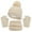 Beige, variant on Herrnalise Kids Winter Beanie Hat Scarf Gloves Set Pompom Toddler Warm Knit Cap Mittens Fleece Lined Neck Warmer for Boys Girls