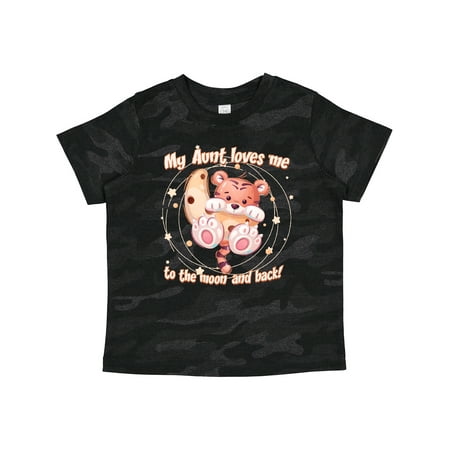 

Inktastic My Aunt Loves Me Tiger Gift Toddler Boy or Toddler Girl T-Shirt