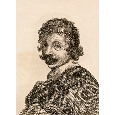 Jan Gerritsz Van Bronchorst Circa 1603-1661 Dutch Artist From 75 Portraits Of Celebrated Painters From Authentic Originals Etched By James Girtin Published London 1817 Canvas Art - Ken Welsh Design P