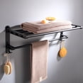 thumbnail image 2 of Toallero de baño Sunnimix 59 cm Negro montaje en pared, 2 of 8