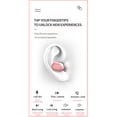 thumbnail image 5 of Gecau E7S Wireless Earphones Bluetooth Noise Cancelling LED Display Screen Headset Upgraded Pink 4x2 Inch Home Tools, 5 of 5