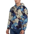 thumbnail image 3 of Haiem Abstract Blue Squares Patterned Men's Hoodie with Kangaroo Pocket - Ideal Pullover Sweatshirt for Daily Wear, Travel, and Home-Large, 3 of 7