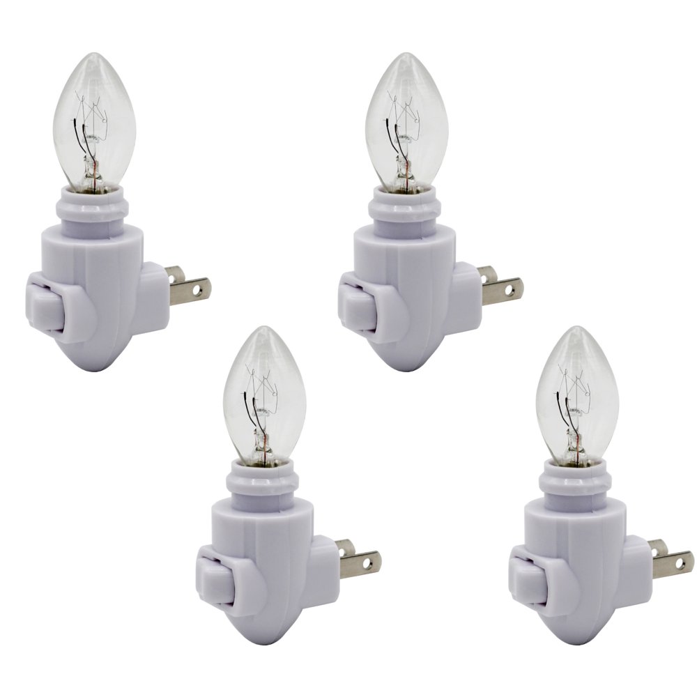 Creative Hobbies Plug in Night Light Module, White Color, Includes 4