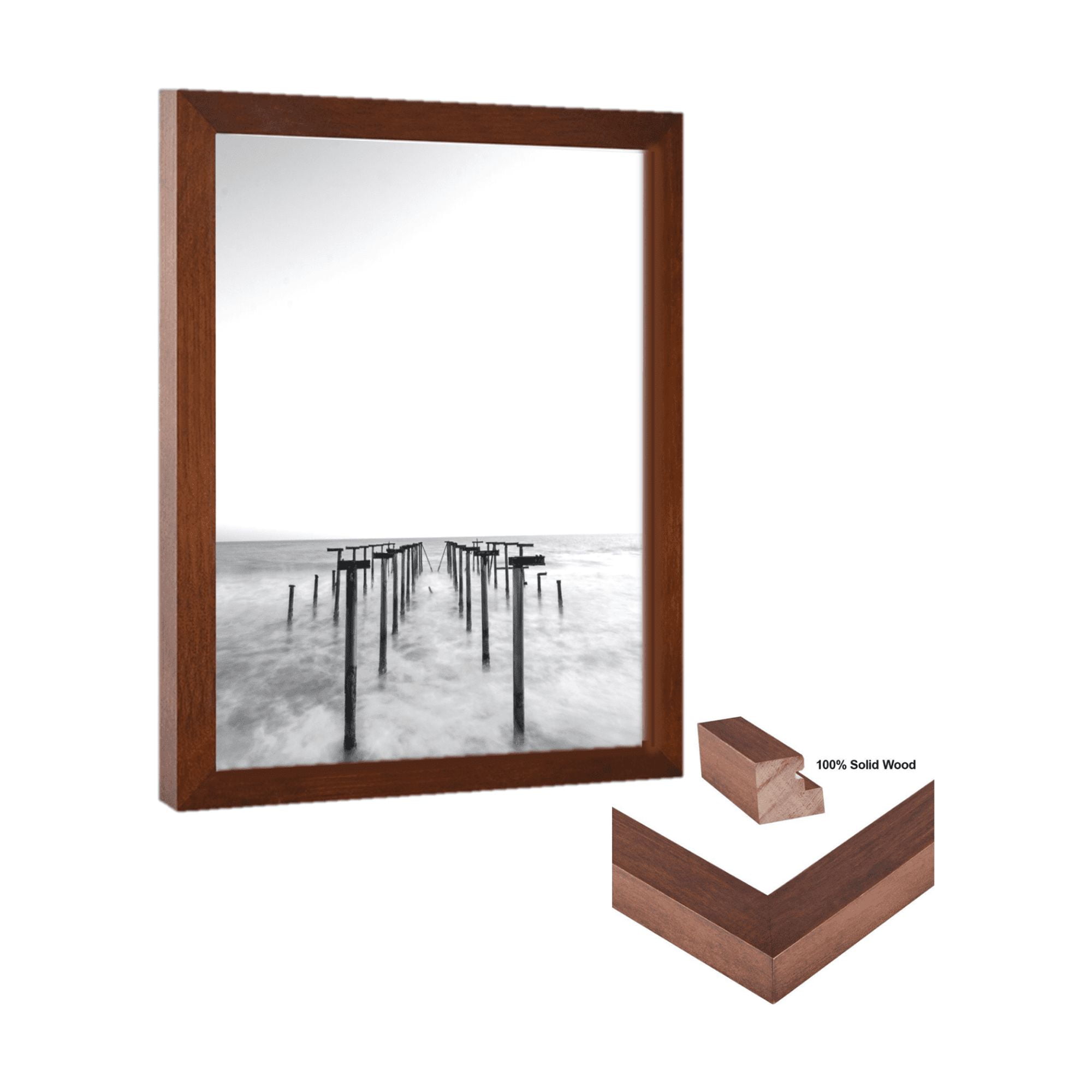 32x48 Picture Frame Black Wood 32x48 Frame