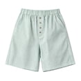 thumbnail image 3 of cocolona Womens Summer Casual Striped Lounge Shorts Elastic Waist Straight Wide Leg Beach Shorts with Pockets, 3 of 5