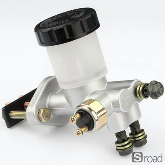 Universal Hydraulic Brake Master Cylinder, High Performance Replacement For 90-300CC Go Kart, Dune Buggy, ATV, Quad, Made Of Durable Aluminum Alloy,1