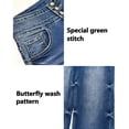 thumbnail image 5 of roswear Wide Leg Jeans for Women Baggy Denim Pants, Size 4-18, 5 of 6