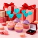 thumbnail image 5 of Banderas de papel con purpurina para San Valentín, decoración para tartas de fiesta (paquete de 20), 5 of 6