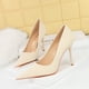 thumbnail image 3 of Zapatos de tacón alto, delicados, adelgazantes, de moda, dulces, ultraaltos, de boca poco profunda, con punta puntiaguda, para mujer, para bodas, 3 of 5