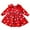 Red, variant on MIASHUI Girls Dresses Christmas Santa Long Sleeve Party Dress with Bow Print for Girls - Stylish and Holiday Wear
