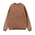 thumbnail image 4 of YNGKMEA Oversized T Shirts for Men Long Sleeve Retro Distressed Pullover Shirts Crewneck Vintage Acid Wash Tee Tops 2025 Fall Comfort Colors Sweatshirt Coffee S, 4 of 5