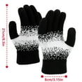 thumbnail image 3 of SYMOID Winter Touchscreen Gloves for Women - Black Knitted Polyester Gloves, Ribbed Cuff, One Size Fits Most for Cold Weather Daily Commuting & Outdoor Use,Size Free Size, 3 of 3