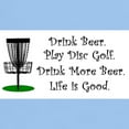 thumbnail image 3 of CafePress - Drink Beer Play Disc Golf Light Color T - Men's Classic Graphic T-Shirt, 3 of 4