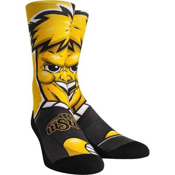 Rock Em Elite, Wichita State - Mascot, Licensed Crew Socks (L-XL)