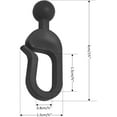 thumbnail image 2 of 50Packs Plastic Hooks for Mosquito Netting and Gazebo Curtains, Smooth Gliding, Rustproof, Multipurpose Use, 2 of 7