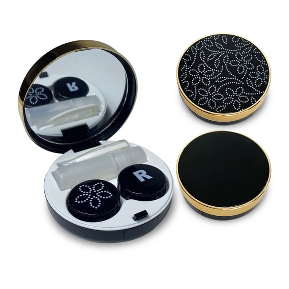 Kit de Estuche para Lentes de Contacto Rinetics 2 Unidades con Espejo y Herramientas