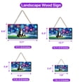 thumbnail image 5 of Happy New Year Bernese Mountain Dog Family Cheer Winter Midnight Firework Landscape Wood Sign Berner Lover Gifts Hanging Wall Home Decor - 02025, 5 of 5