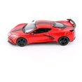 thumbnail image 4 of 2020 Chevy Corvette Stingray Coupe, Red w/Black Stripes - Showcasts 34534 - 1/24 Scale Diecast Car, 4 of 6