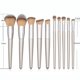 thumbnail image 3 of Juegos de herramientas para maquillaje Pinceles de madera 10 piezas Pincel cosmético para cejas Pincel para sombra de ojos, 3 of 8