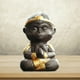 thumbnail image 1 of Figurita de , figura de té para mascotas, adorno de mesa, decoración del hogar, decoración de arcilla para estante, dormitorio, escritorio, Bendecir, 1 of 10