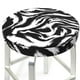 thumbnail image 3 of Balery Leopard And Zebra 2 Fundas de asiento para taburete de bar redondo de tela de terciopelo ajustables que protegen de arañazos y manchas para sillas de 14 a 17 pulgadas.-14 inch, 3 of 7