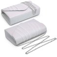 thumbnail image 6 of Dasein Women's Evening Bag Pleated Envelope Clutch Handbag Wedding Party Bridal Purse, 6 of 8