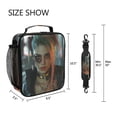 thumbnail image 5 of Square Lunch Bag 10.5*3.5*9.5 Inches Cooler Bag Lunch Bag Insulation Portable Durable Fashion Beautiful Cyberpunk Women, 5 of 6