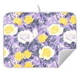 thumbnail image 5 of Ryvnso Vintage Roses Flowers-i8 Dish Drying Mat for Kitchen Countertop 18x24 Large Dish Pad Drainer Rack Dish Sink Mats, 5 of 7