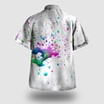 thumbnail image 4 of Camisas De CompresióN Para Hombre Hombres Casual Manga corta Primavera Verano Turndown Neck 3D Impreso Camisas Moda Top Blusa Camisas (White, L), 4 of 5
