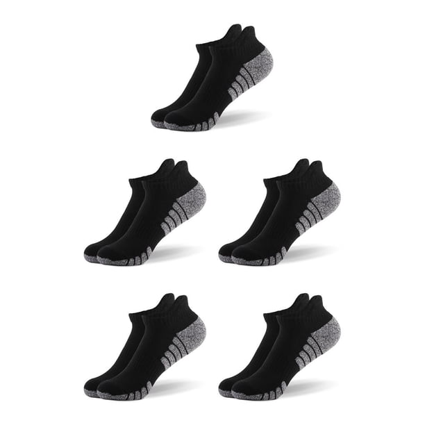 Sonducket 1 par de calcetines tobilleros de algodón deportes de invierno fitness unisex pie negro L Negro L 5Conjunto