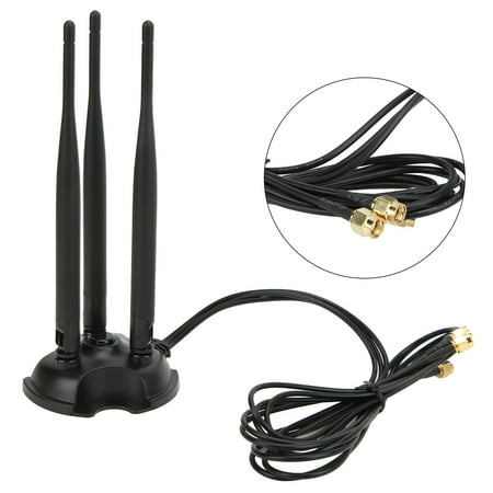 

Fyydes WIFI Antenna High Gain 2.4G/5G/5.8G Dual Band 3in1 6DBI Magnet Antenna For Wireless Router Smart Home Suction Cup Antenna Signal Antenna