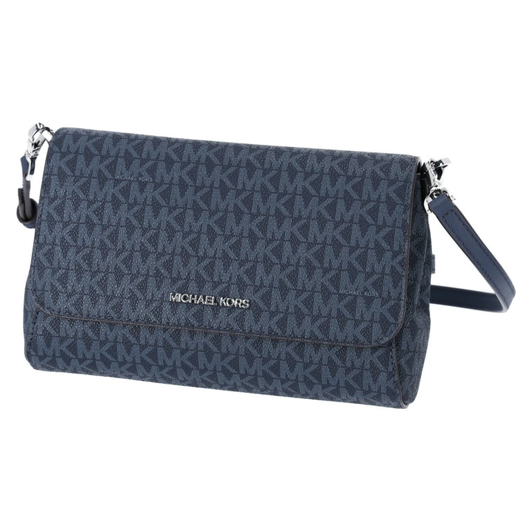 Michael Kors Medium Navy Convertible Pouchette Crossbody Bag Walmart