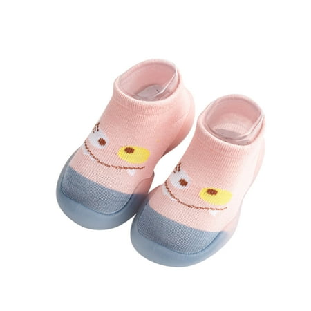 

Baby Soft Sole Non-Slip Shoes Boys Girls Animal Cartoon Socks Shoes Toddler Warmthe Floor Socks Non Slip Prewalker Shoes