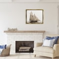 thumbnail image 3 of Stupell Industries Vintage Sailboat Photography Transportation Photography Gold Floater Framed Canvas Art Print Wall Art, 31 x 25, 3 of 10