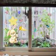 thumbnail image 4 of RV Pegatinas para ventanas: 1 magníficas pegatinas electrostáticas decorativas con el motivo El conejo atrapa la mariposa para evitar que los pájaros golpeen las ventanas, 4 of 5