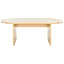SAFAVIEH Gareth Modern Oval Melamine Coffee Table, Natural