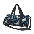 thumbnail image 1 of Fotbe Glowing Butterfly Bolsa Deportiva de Lona Plegable con Estampado, Bolsa de Gimnasio con Bolsillo Seco/Húmedo, Bolsa de Viaje Ultraligera de Gran Capacidad, 1 of 6