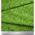 thumbnail image 2 of Soimoi Green Cotton Poplin Fabric Berries Leaves Print Fabric by the Yard 56 Inch Wide, 2 of 3