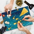 thumbnail image 4 of Starry Night Cutting Board, Night Sky with Full Moon Astronomy Theme Dots Stripes Swirls Pattern, Decorative Tempered Glass Cutting and Serving Board, Large Size, Blue Navy Blue White, by Ambesonne, 4 of 5