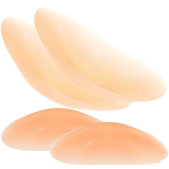Almohadillas de hombro de ropa interior femenina de 2 piezas Almohadillas adhesivas para mejorar el hombro Almohadillas de hombro antideslizantes Accesorios (color de piel de silicona)