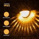 thumbnail image 4 of Luces solares para vallas de exterior FloreceBien: luces solares para terraza, iluminación LED impermeable IP65, luces decorativas para jardín con encendido y apagado automático para postes, patios,, 4 of 8