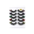 thumbnail image 1 of Pestañas postizas 3D naturales y gruesas, pestañas de colores, 5 pares de pestañas de colores para ojos de gato, 1 of 8