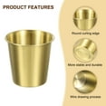 thumbnail image 4 of 4 Pcs Tazas de acero inoxidable 304, vasos de agua de 6.76oz/200ml, vaso metálico dorado, 4 of 7